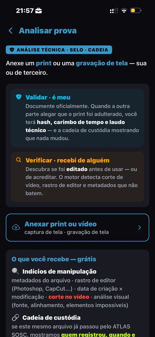 Analisar prova