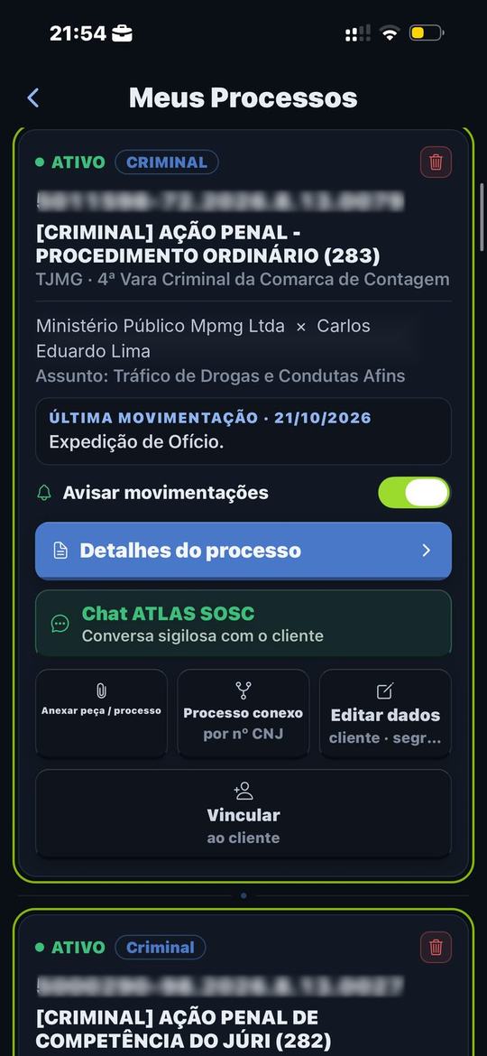 Meus Processos, pela OAB